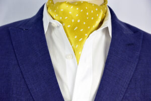 Medallion Spec Sterling Ascot Tie