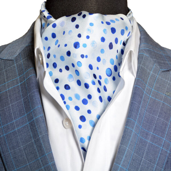 The Winter Frost Sterling Ascot Tie